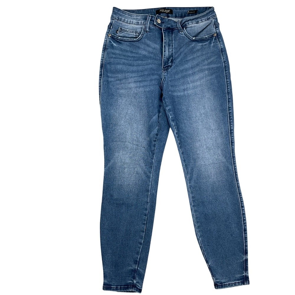 Judy Blue LA Jeans Womens 14W Blue JB88815MD Skinny Fit‎ Denim High Rise Viscose